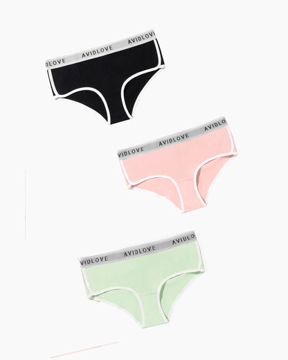 4Pcs Baumwolle Unterwäsche Stretch Hipster Höschen
