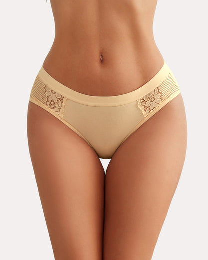 4 Stück-Baumwoll-Hipster-Tanga-Slip Bikini-Höschen