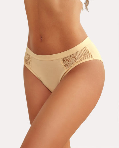 4 Stück-Baumwoll-Hipster-Tanga-Slip Bikini-Höschen