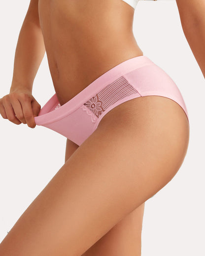 4 Stück-Baumwoll-Hipster-Tanga-Slip Bikini-Höschen