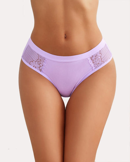 4 Stück-Baumwoll-Hipster-Tanga-Slip Bikini-Höschen