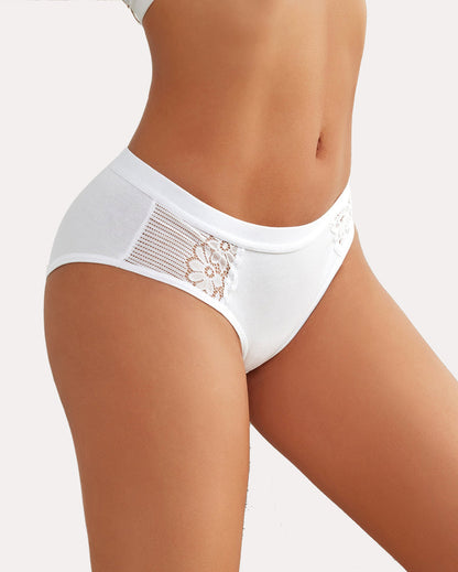 4 Stück-Baumwoll-Hipster-Tanga-Slip Bikini-Höschen