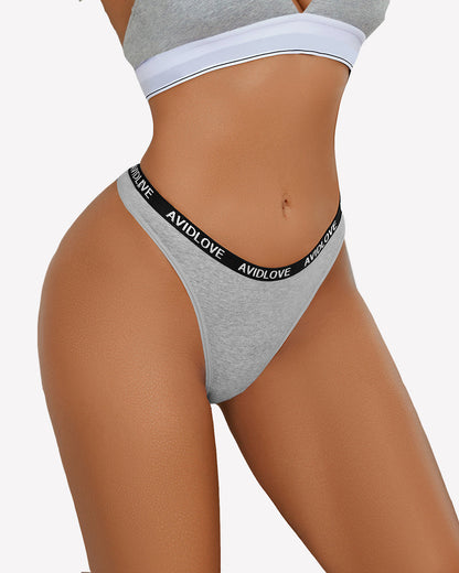 Baumwoll-Stretch-Schlüpfer Low Rise Tanga