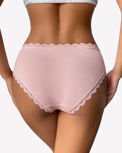 Baumwollhöschen Spitze Stretch Hipster