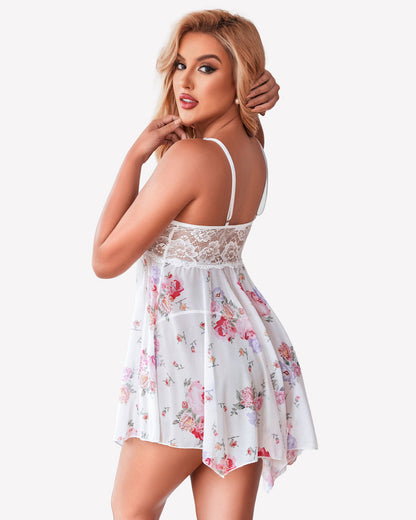 Weihnachtsdessous Mesh Nachthemd