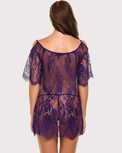 Spitze Smock Dessous Mini Babydoll