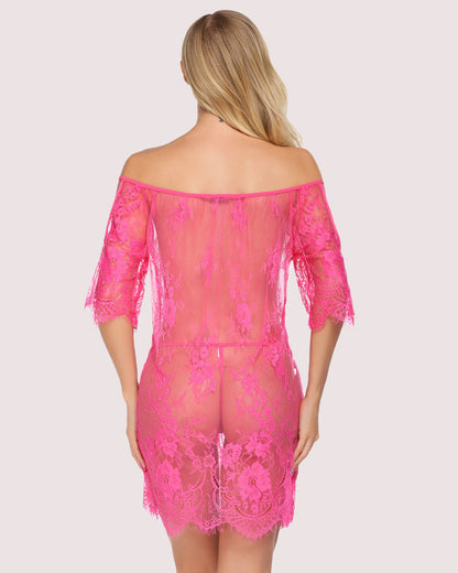 Spitze Smock Dessous Mini Babydoll