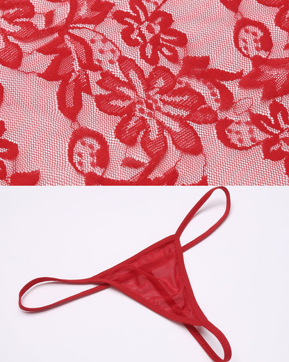 Weihnachtsmann-Dessous Teddy