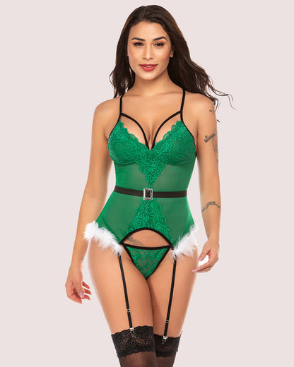 Spitze Dessous Set Korsett Outfits