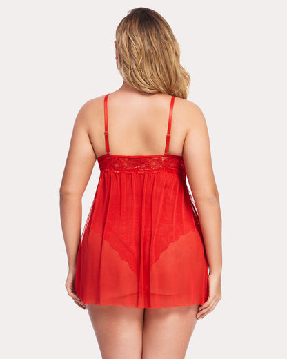 Plus Größe Leopard Snap Crotch Babydoll
