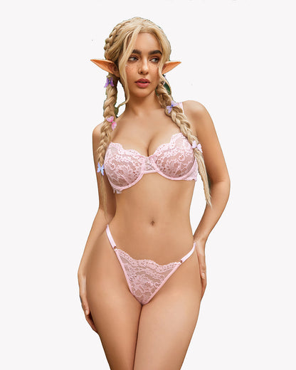 Fairy Floral Lace BH und Panty Sets