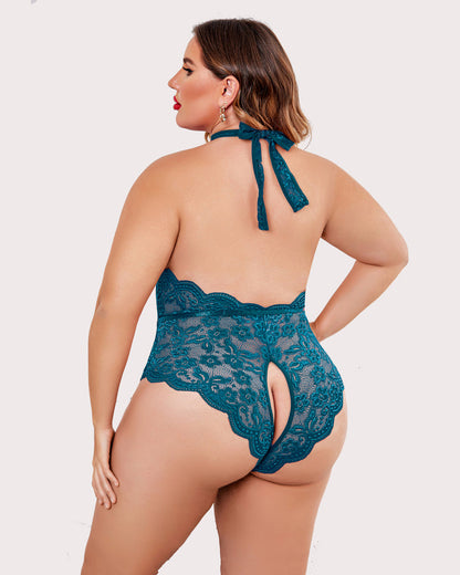 Wunderschöner Bodysuit mit Spitzendruck in Übergröße