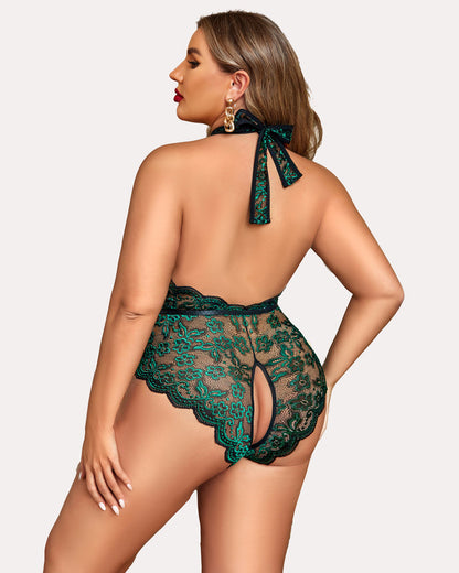 Wunderschöner Bodysuit mit Spitzendruck in Übergröße