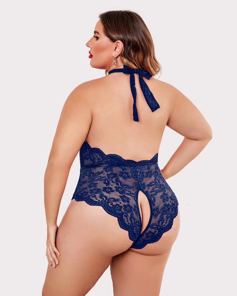 Wunderschöner Bodysuit mit Spitzendruck in Übergröße