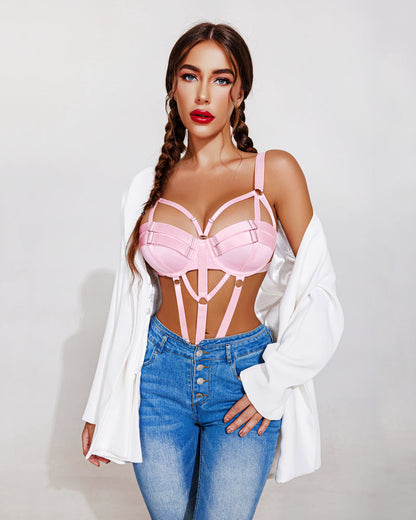 Push Up Teddy Dessous Einteiler