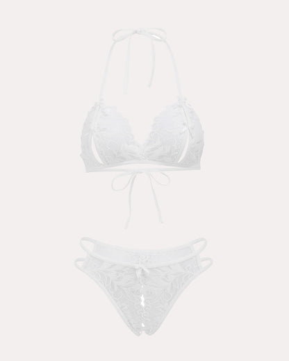 BH und Panty Set Halter Lace 2 Stück Set