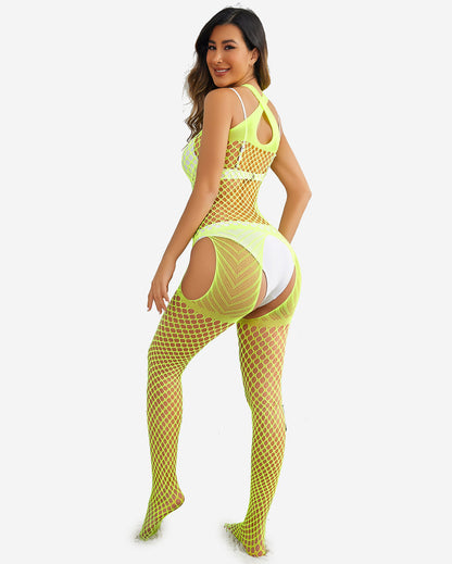 Netzstrümpfe Jumpsuit