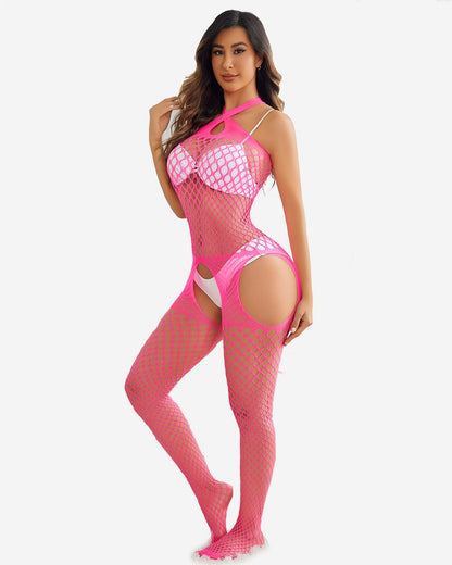 Netzstrümpfe Jumpsuit