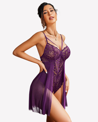 Spitzen-Bodysuit Teddy SexyMesh Nighty
