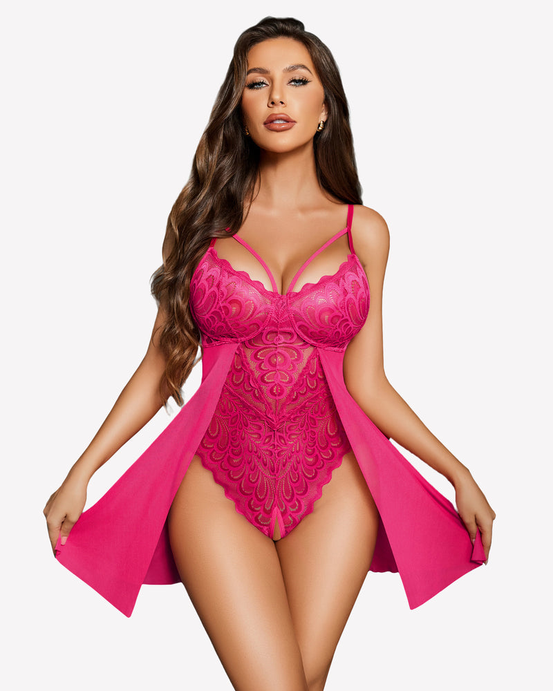Spitzen-Bodysuit Teddy SexyMesh Nighty