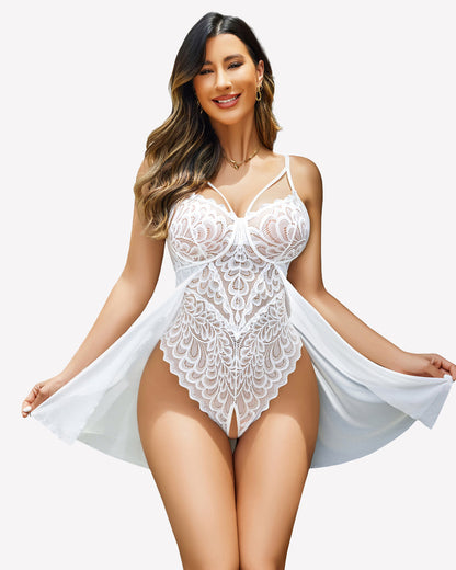 Spitzen-Bodysuit Teddy SexyMesh Nighty