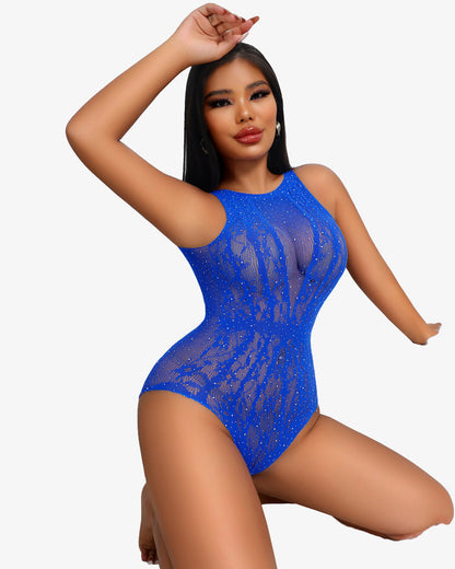 Glitzernde Strass-Teddy-Dessous