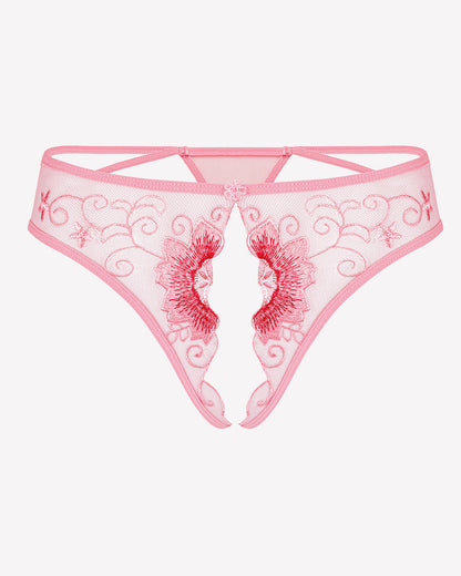 Floral Slips Bestickte Tangas Höschen