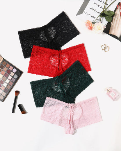 Spitze BoyShorts Hohe Taille Höschen