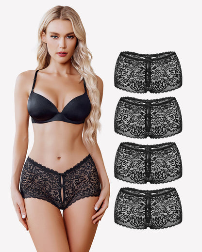 Spitze BoyShorts Hohe Taille Höschen