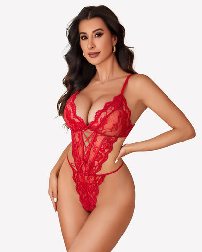 Spitze Teddy Einteiler Dessous