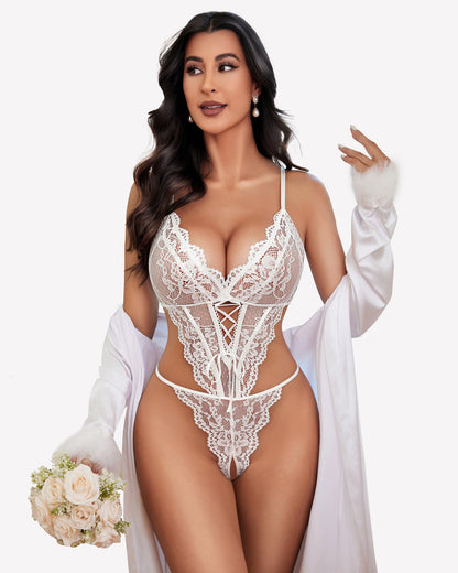 Spitze Teddy Einteiler Dessous