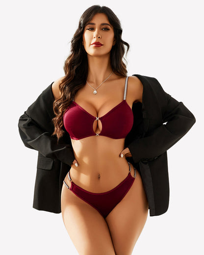 Push Up Cut Out BH und Panty Set