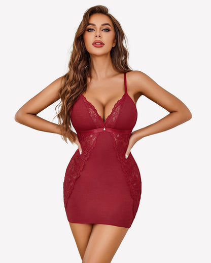 Spitze Soft Chemise Slip Nachthemden
