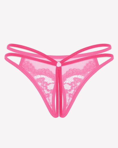 Lace Floral Lace Briefs G-String