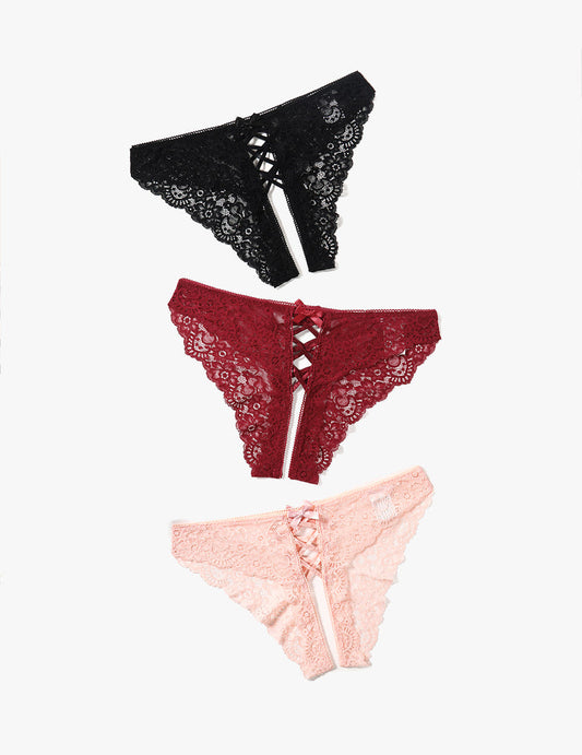 Criss Cross Spitze Hipster Panty