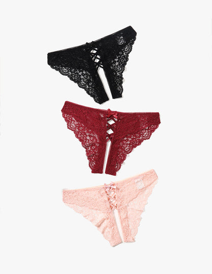 Criss Cross Spitze Hipster Panty