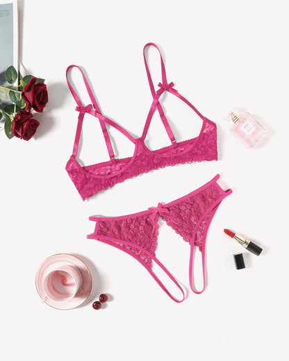 Exotische Dessous 2 Stück BH Panty Set