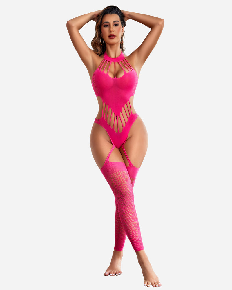Netz-Bodystocking Mesh-Bodysuit