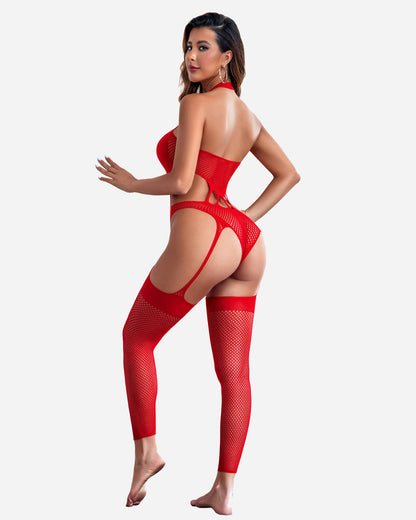 Netz-Bodystocking Mesh-Bodysuit