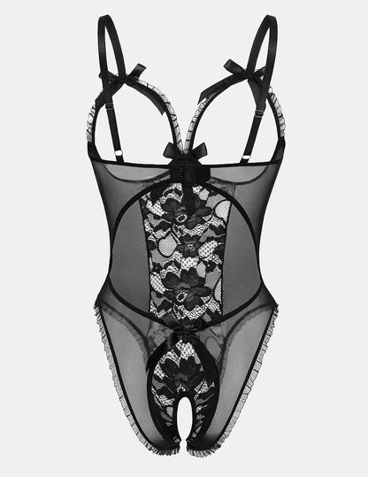 Bodysuit mit ausgeschnittenen Cups aus Spitze