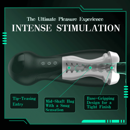 Acmejoy - SolaceX Intensive Absaugung & Vibration Vergnügen männlichen Stroker Masturbator