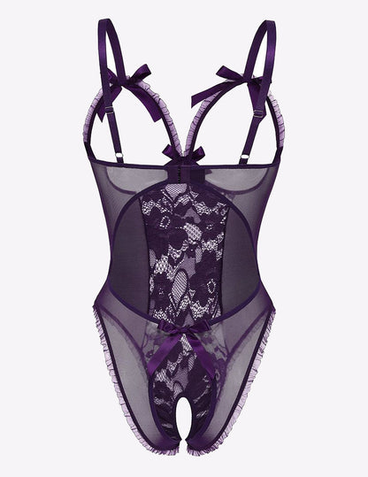 Bodysuit mit ausgeschnittenen Cups aus Spitze