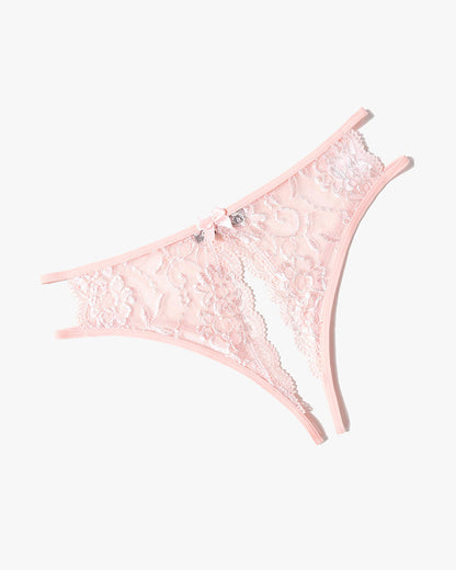 Spitzenhöschen Floraler Spitzen-Slip mit Schleife