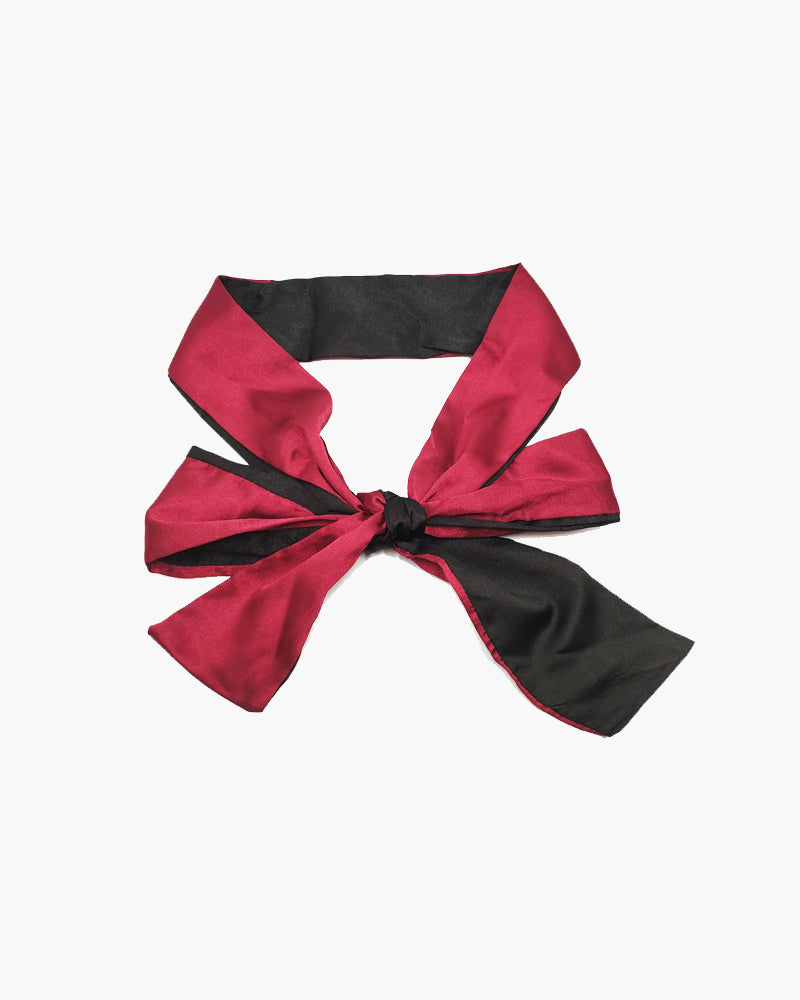 Verstellbare 62 Satin-Seiden-Augenmaske Kit