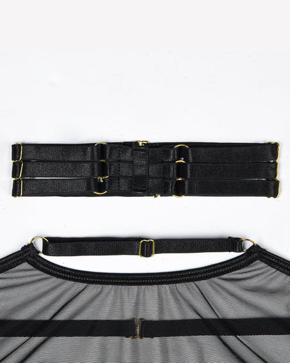2er-Pack Mesh-BH und -Tanga-Set