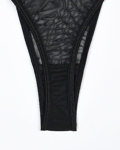 2er-Pack Mesh-BH und -Tanga-Set
