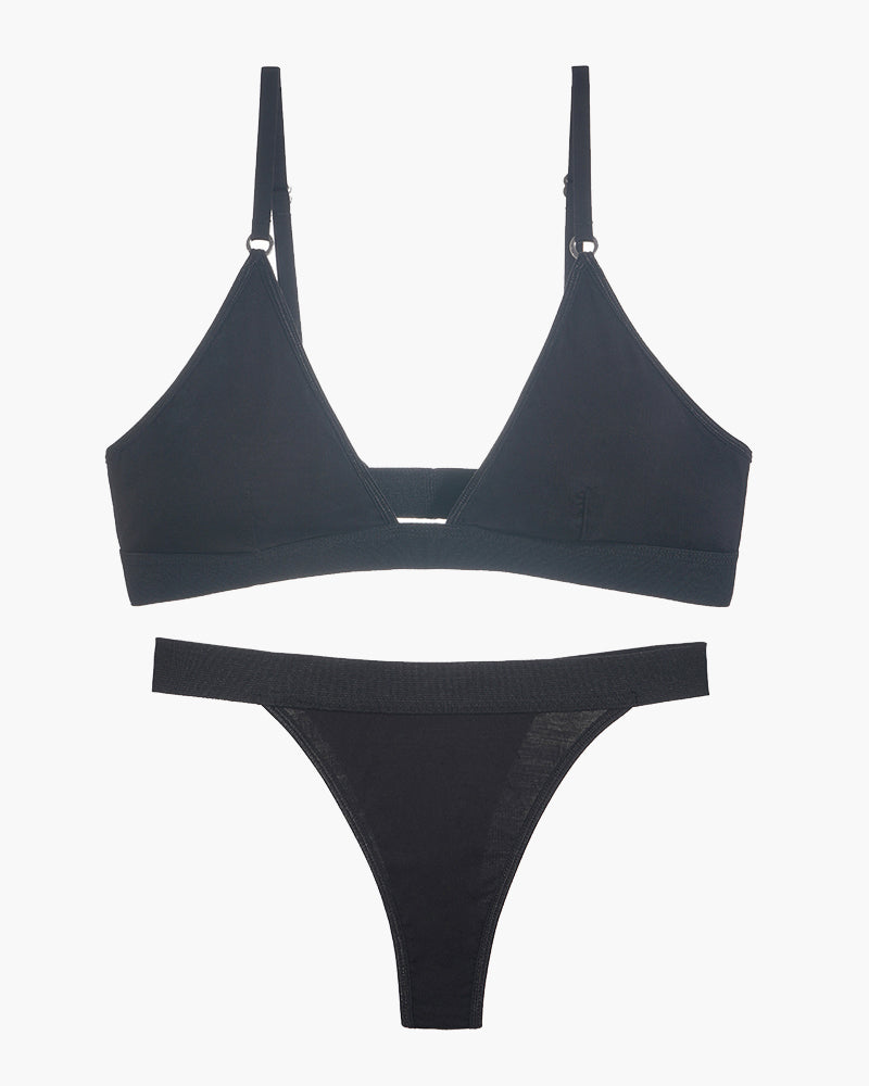 Bequemes Triangel-BH-Tanga-Set