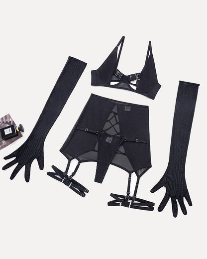 Oberteile und Rocksets mit Handschuhen