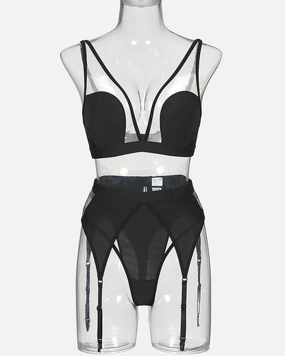 Exotische Handschuhe Mesh-Dessous-Sets