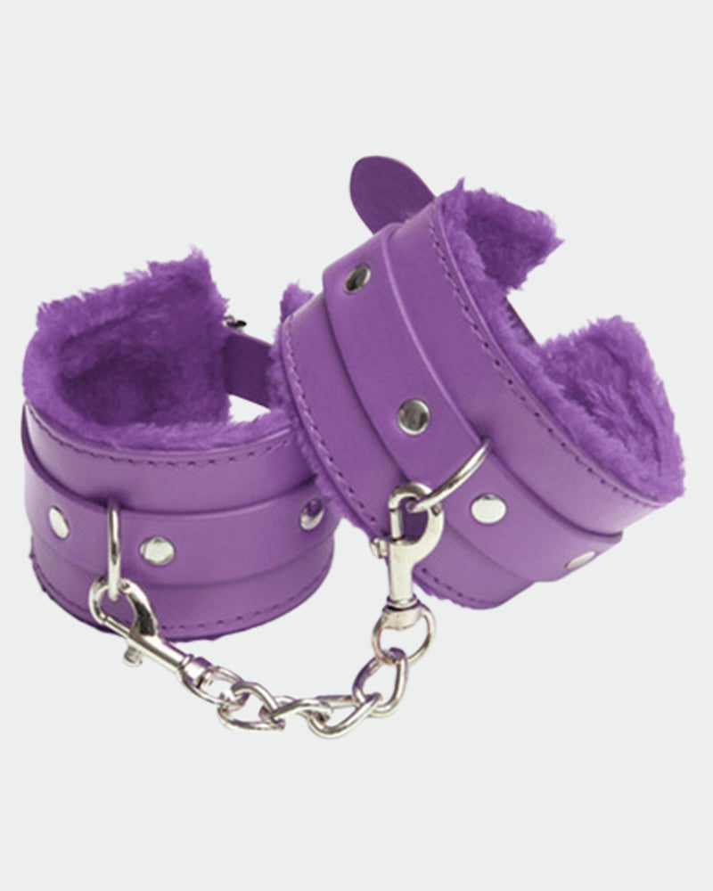 Plüsch Handgelenkschelle Leder Handschellen